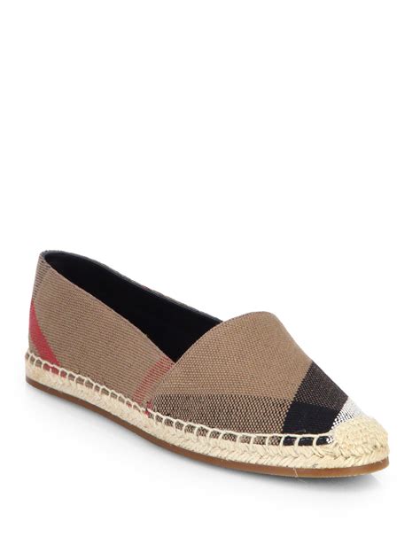 burberry flat canvas shoes|Burberry Flat Shoes for Women .